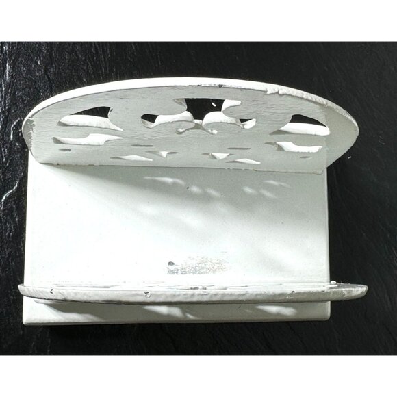 Cast Iron Enamel Napkin Mail Letter Holder Classic Design - Picture 8 of 10